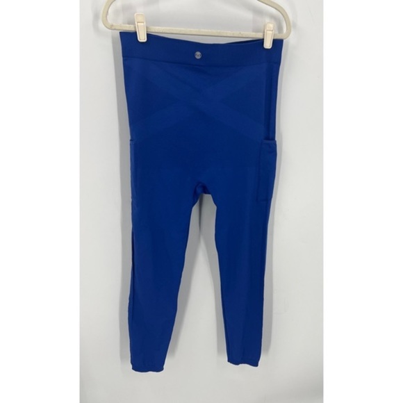 MIRITY blue Maternity High Waist  Over Belly Workout leggings Xl - Picture 2 of 9